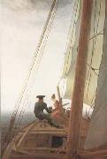 On the Sail-boat (mk10) Caspar David Friedrich
